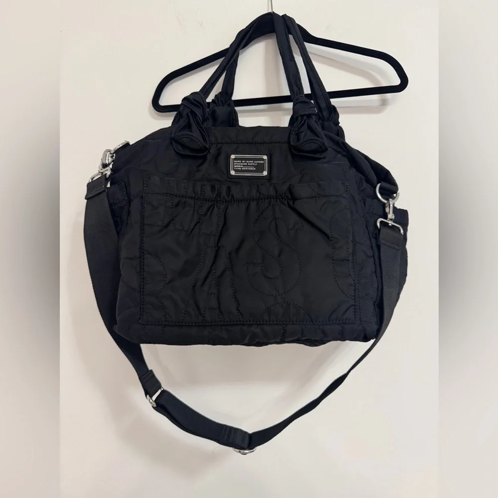Marc by Marc Jacob’s Black Nylon Eliz-a-Baby Diaper Bag
